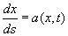 characteristic ODE